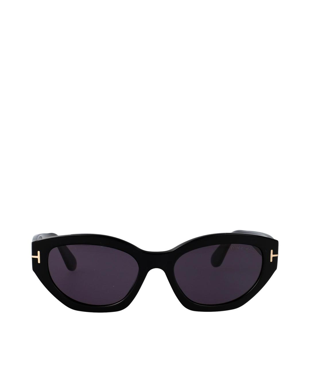 TOM FORD Черные пластиковые солнцезащитные очки, фото 1