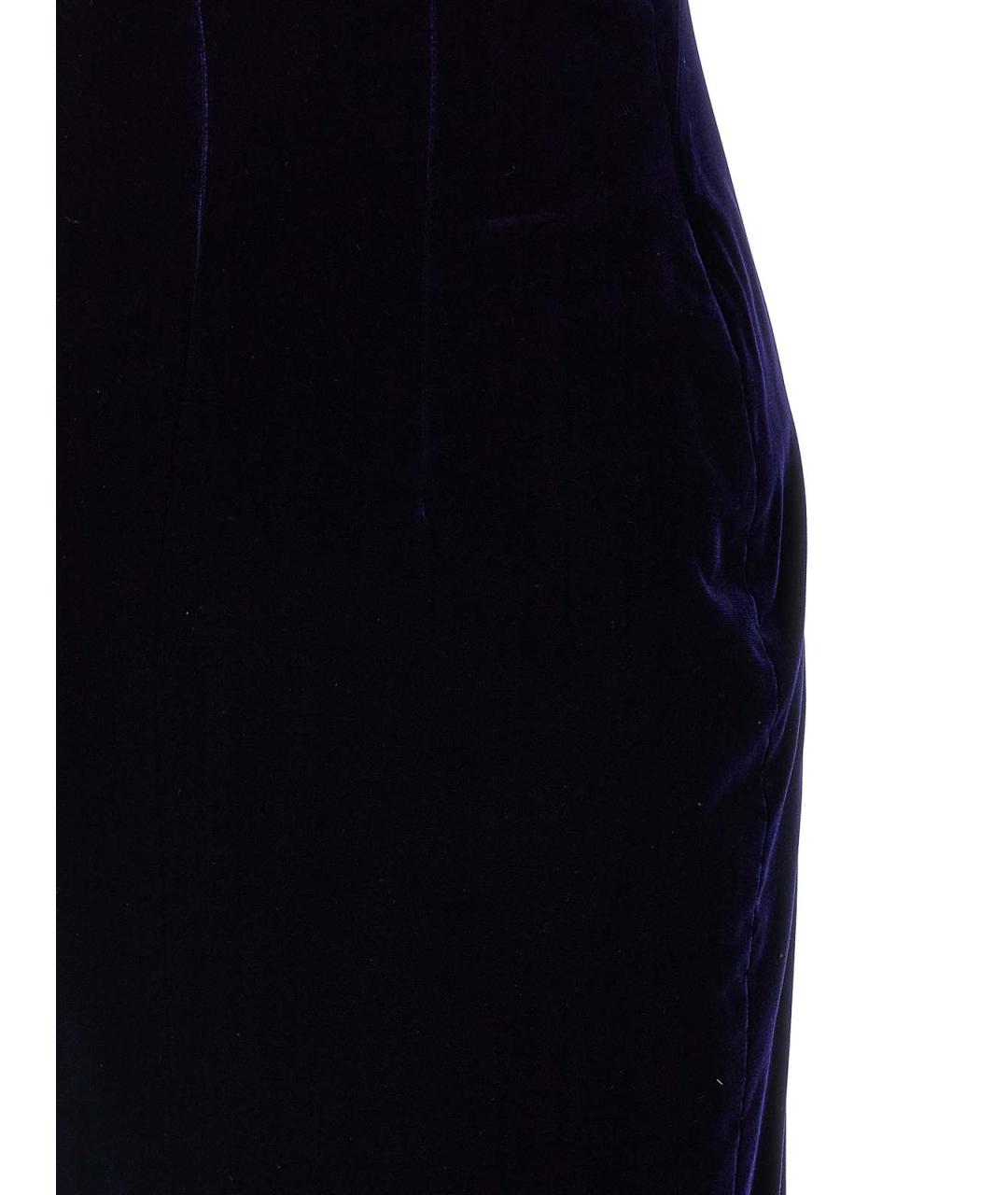 TOM FORD Темно-синее бархатное коктейльное платье, фото 4