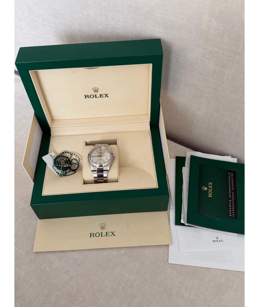 ROLEX Серебряные серебряные часы, фото 4