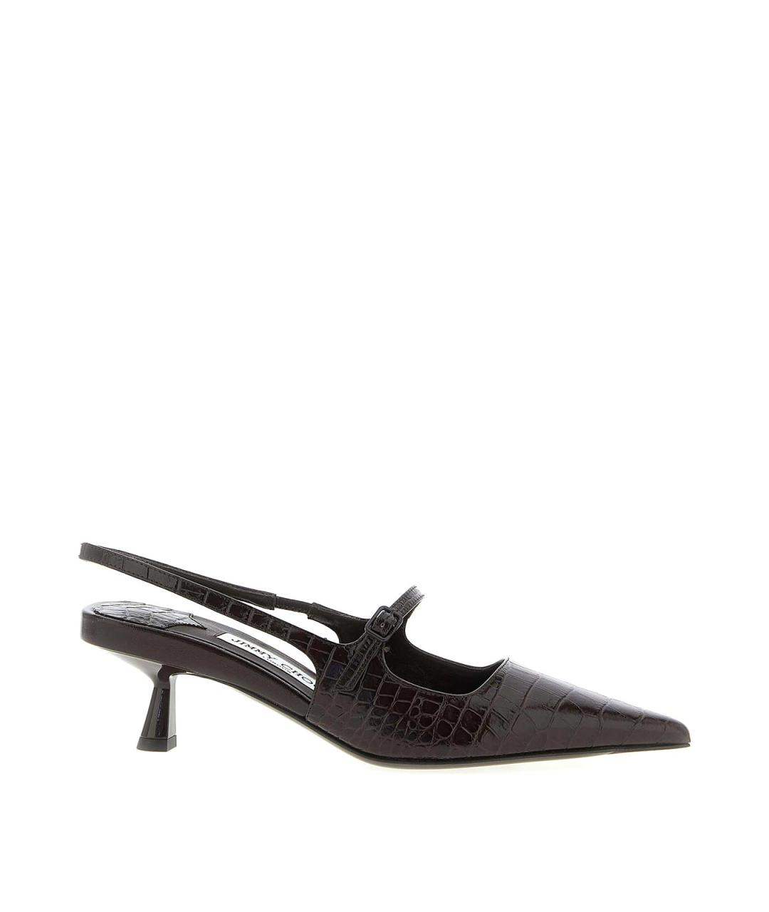JIMMY CHOO Коричневые кожаные туфли, фото 1