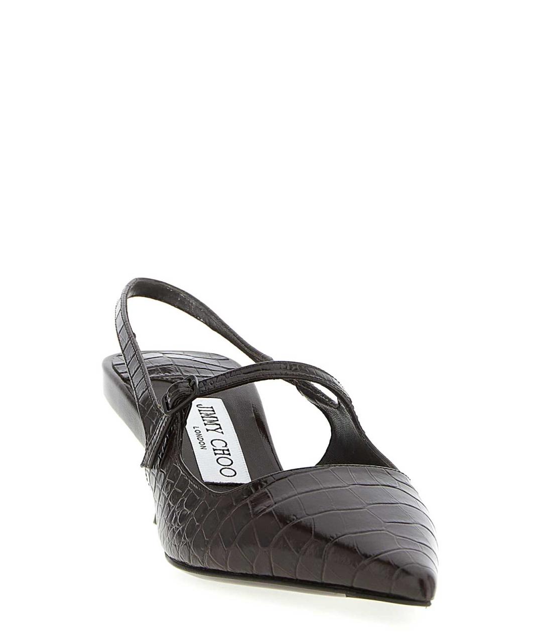 JIMMY CHOO Коричневые кожаные туфли, фото 2