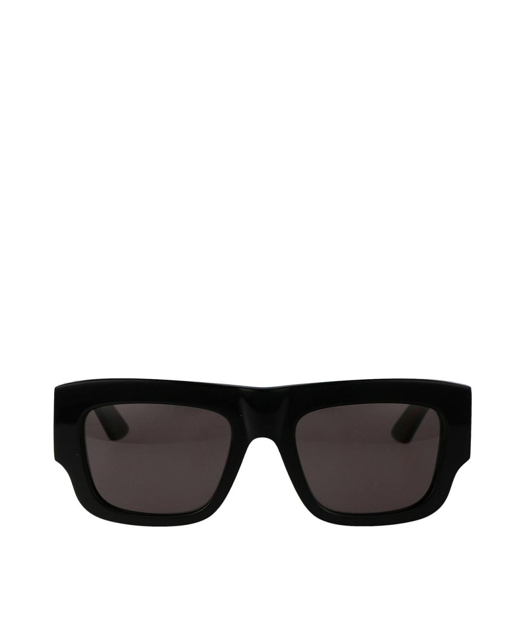 ALEXANDER MCQUEEN Черные пластиковые солнцезащитные очки, фото 1