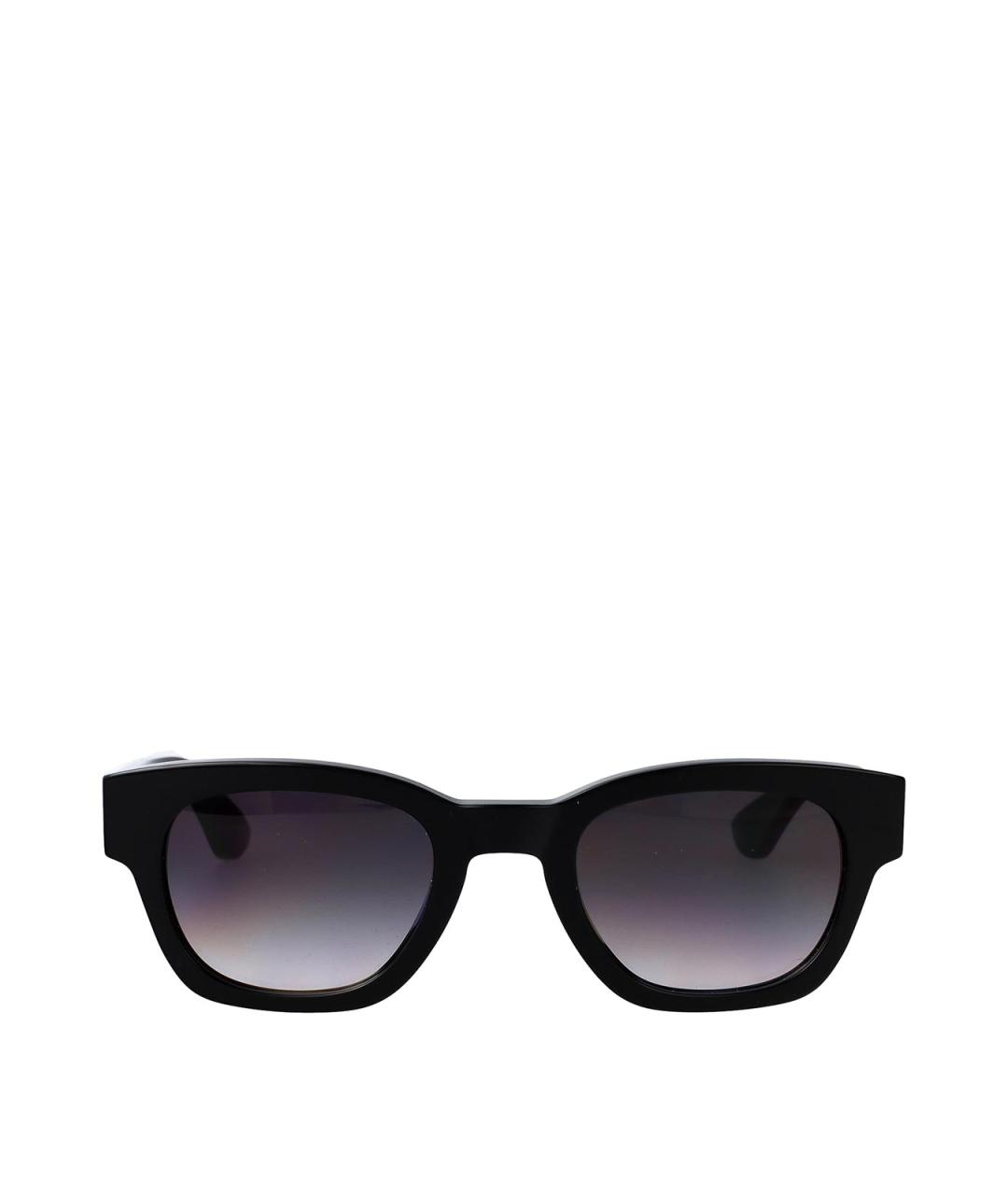 ALEXANDER MCQUEEN Черные пластиковые солнцезащитные очки, фото 1