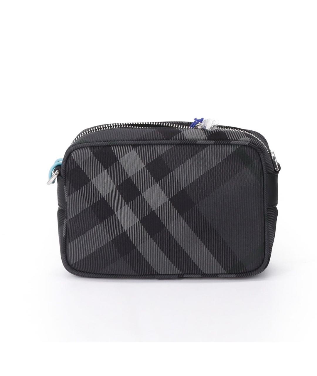 BURBERRY Черная кожаная сумка на плечо, фото 3