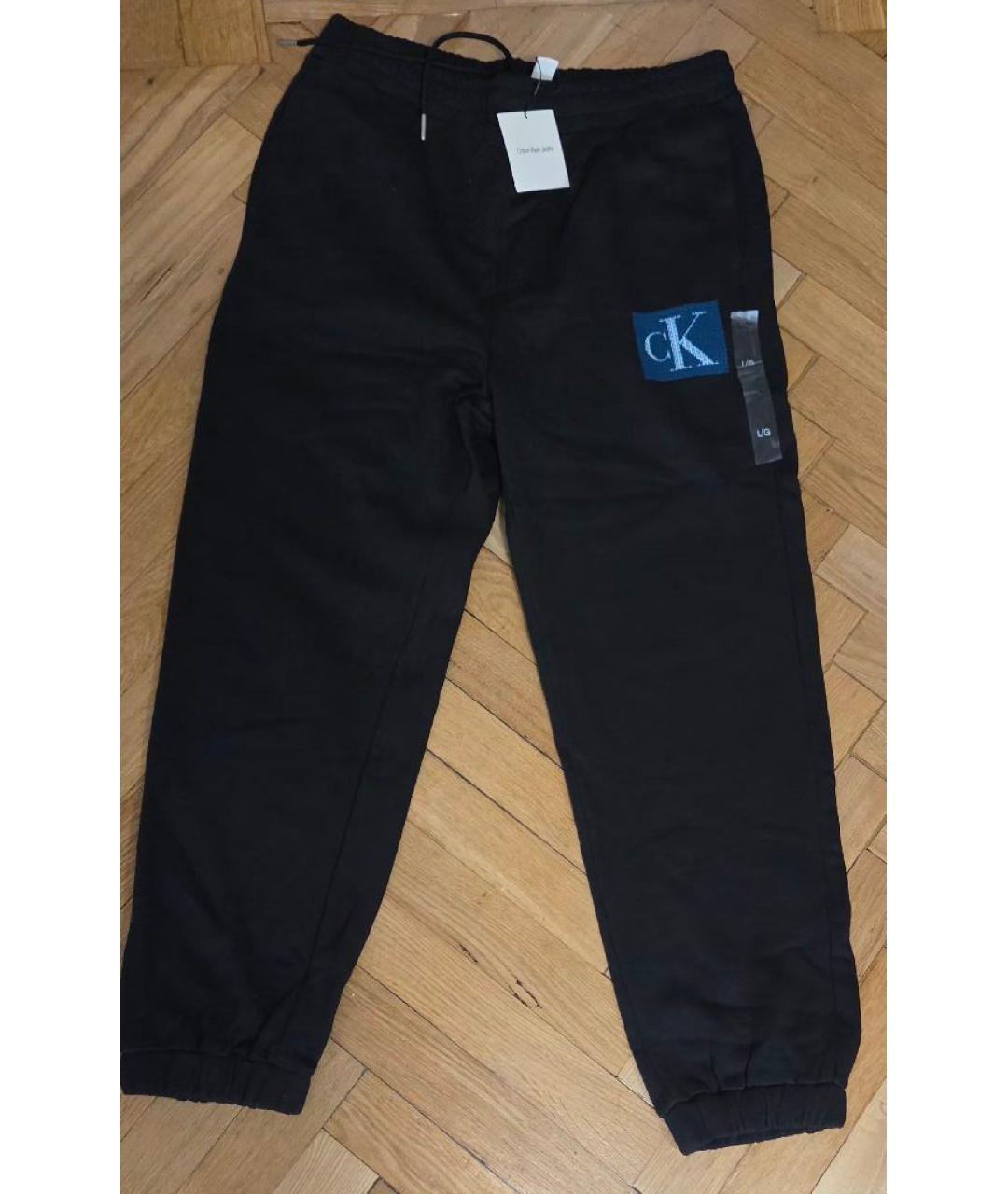 CALVIN KLEIN Черный хлопковый спортивный костюм, фото 8