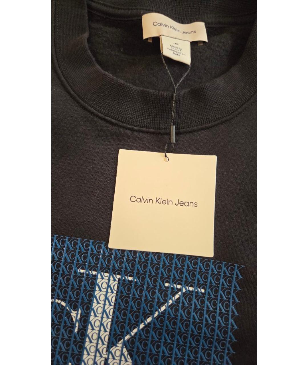 CALVIN KLEIN Черный хлопковый спортивный костюм, фото 4