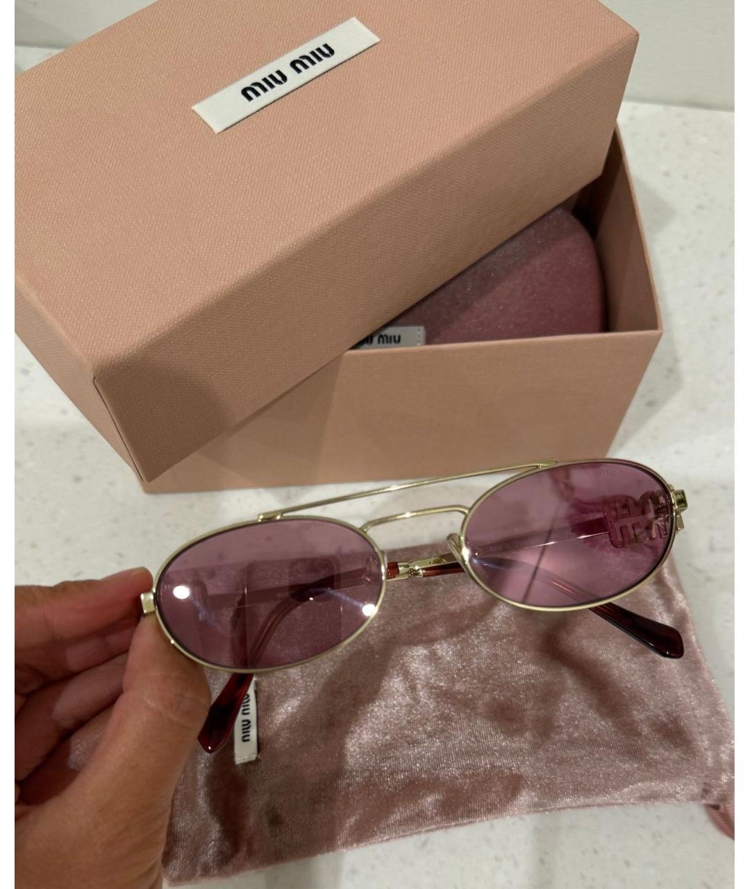 MIU MIU Фиолетовые солнцезащитные очки, фото 2