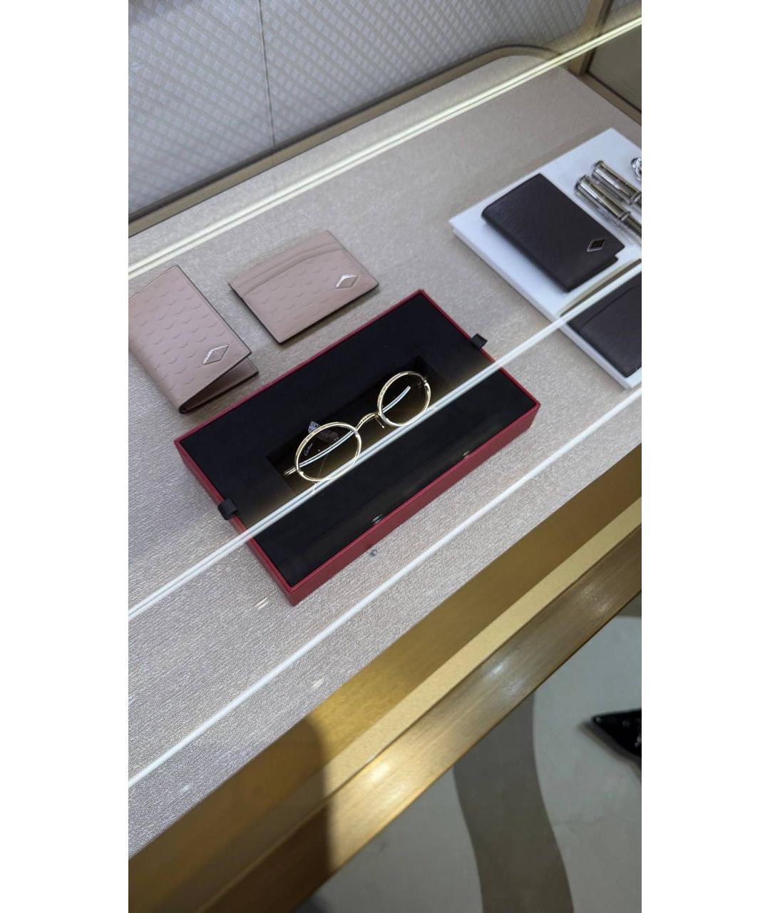 CARTIER Золотые солнцезащитные очки, фото 4