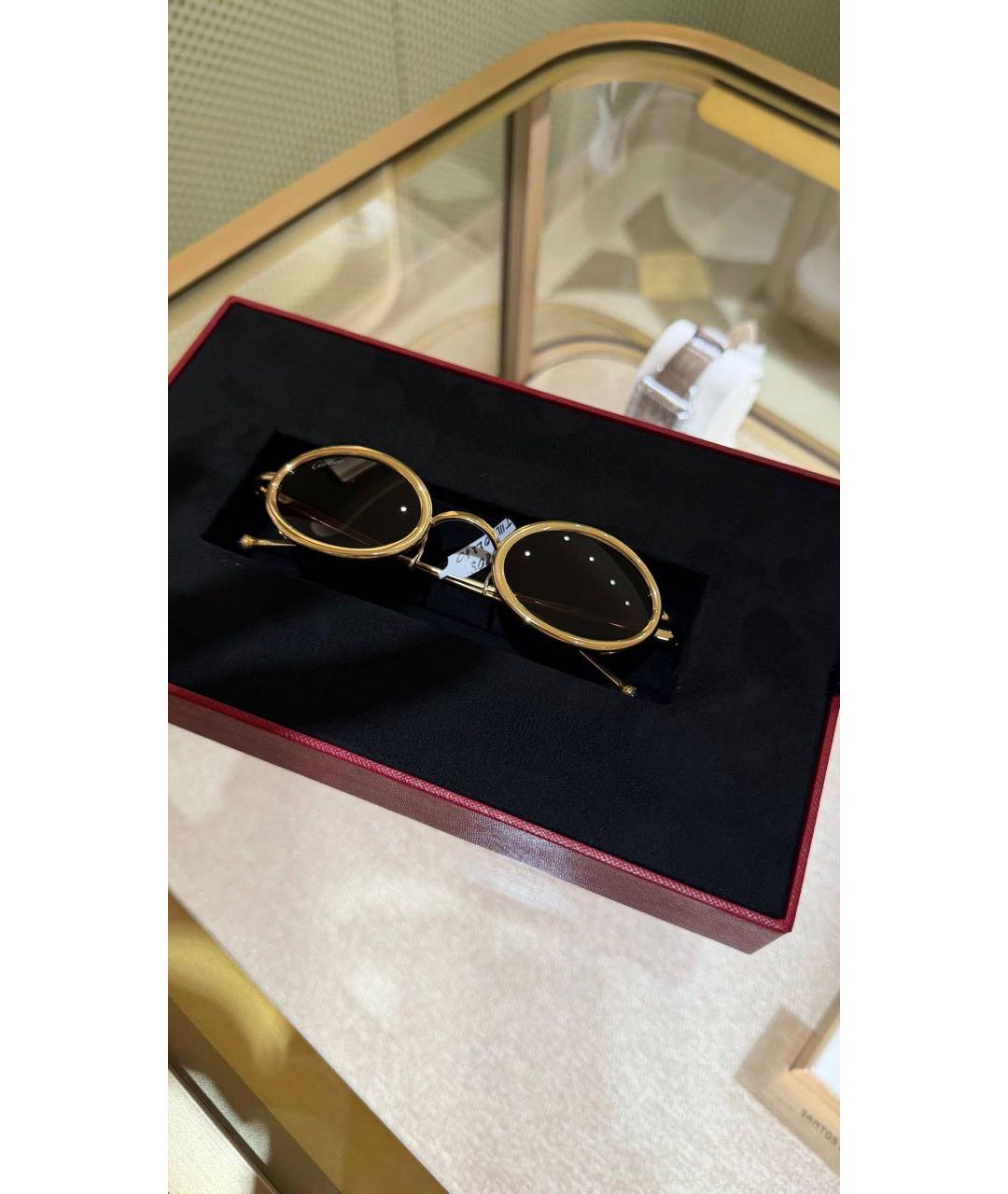 CARTIER Золотые солнцезащитные очки, фото 5