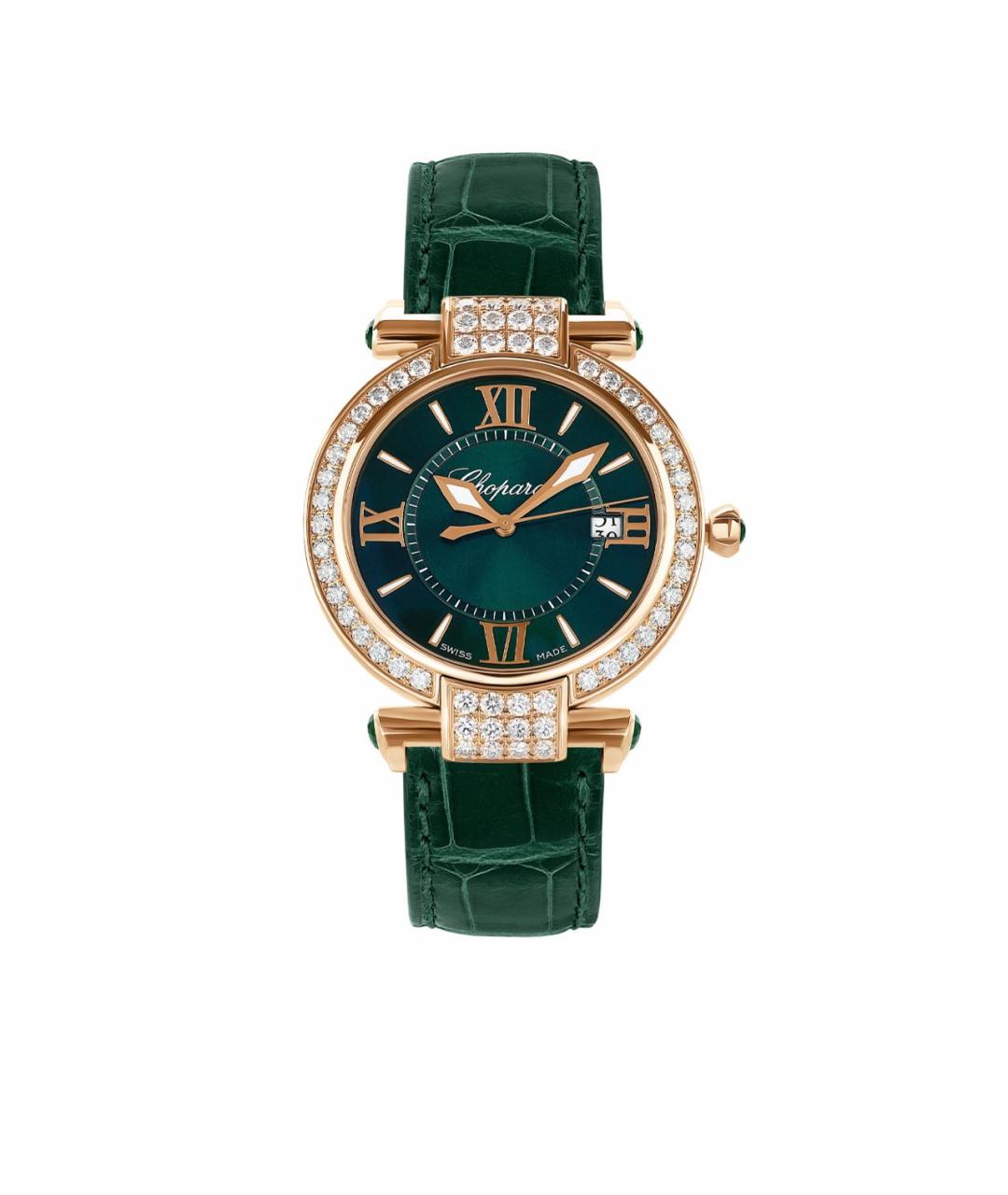 CHOPARD Зеленые часы из розового золота, фото 2
