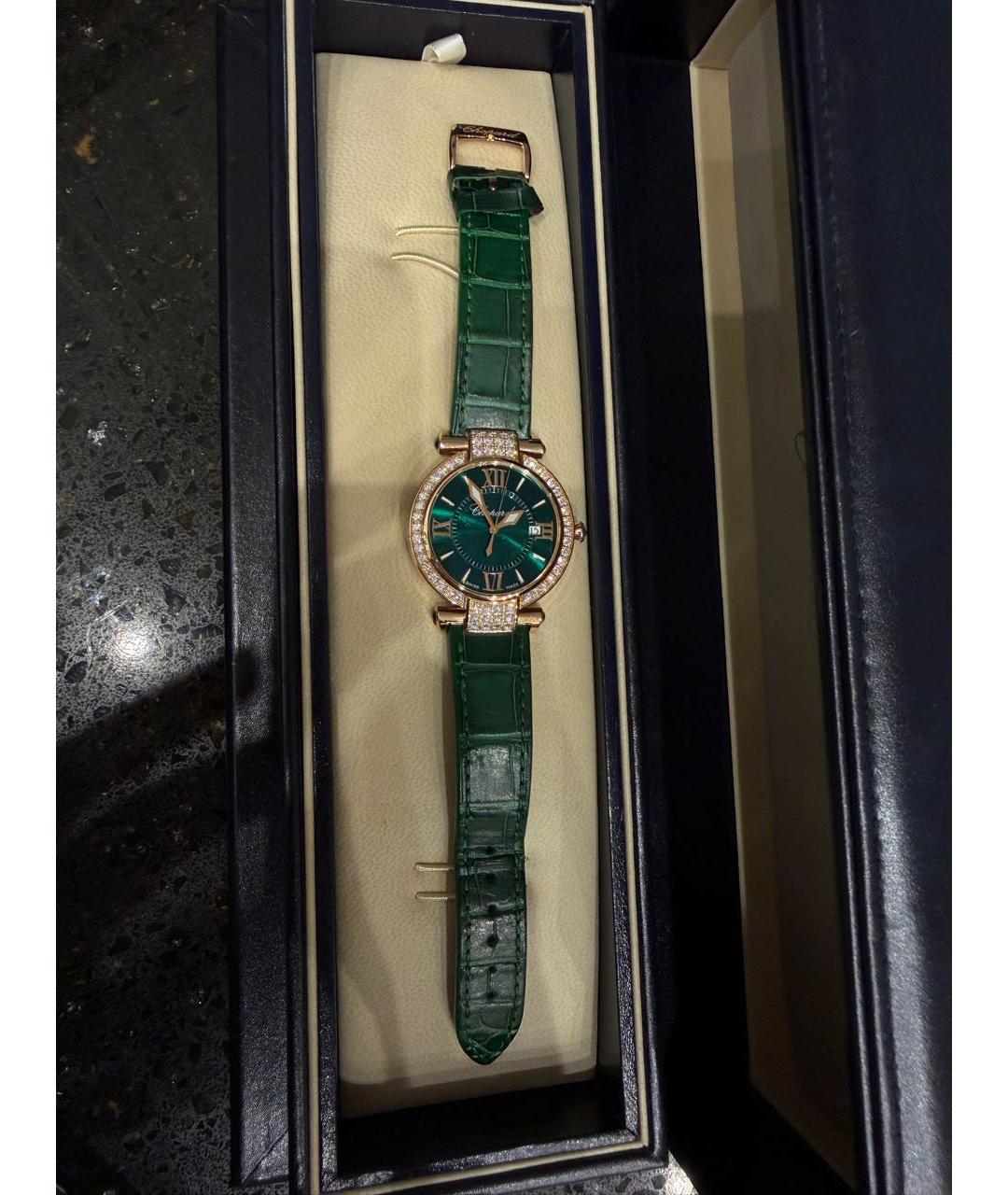 CHOPARD Зеленые часы из розового золота, фото 6