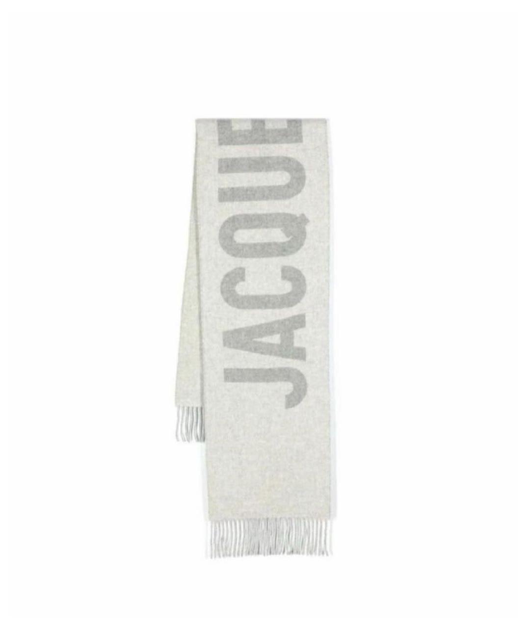 JACQUEMUS Серый шарф, фото 1