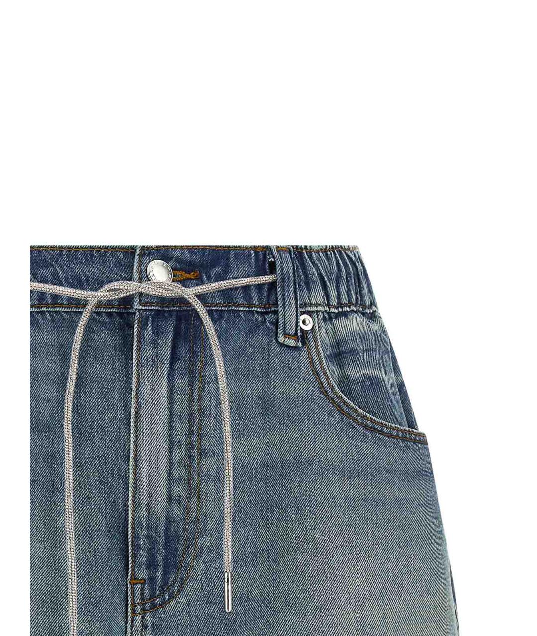 ALEXANDER WANG Синие хлопковые шорты, фото 3