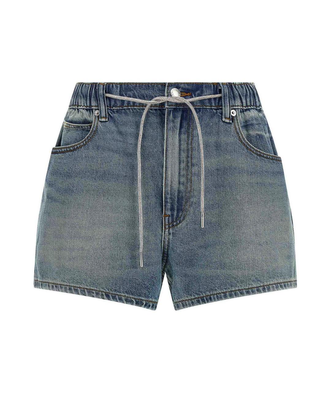 ALEXANDER WANG Синие хлопковые шорты, фото 1