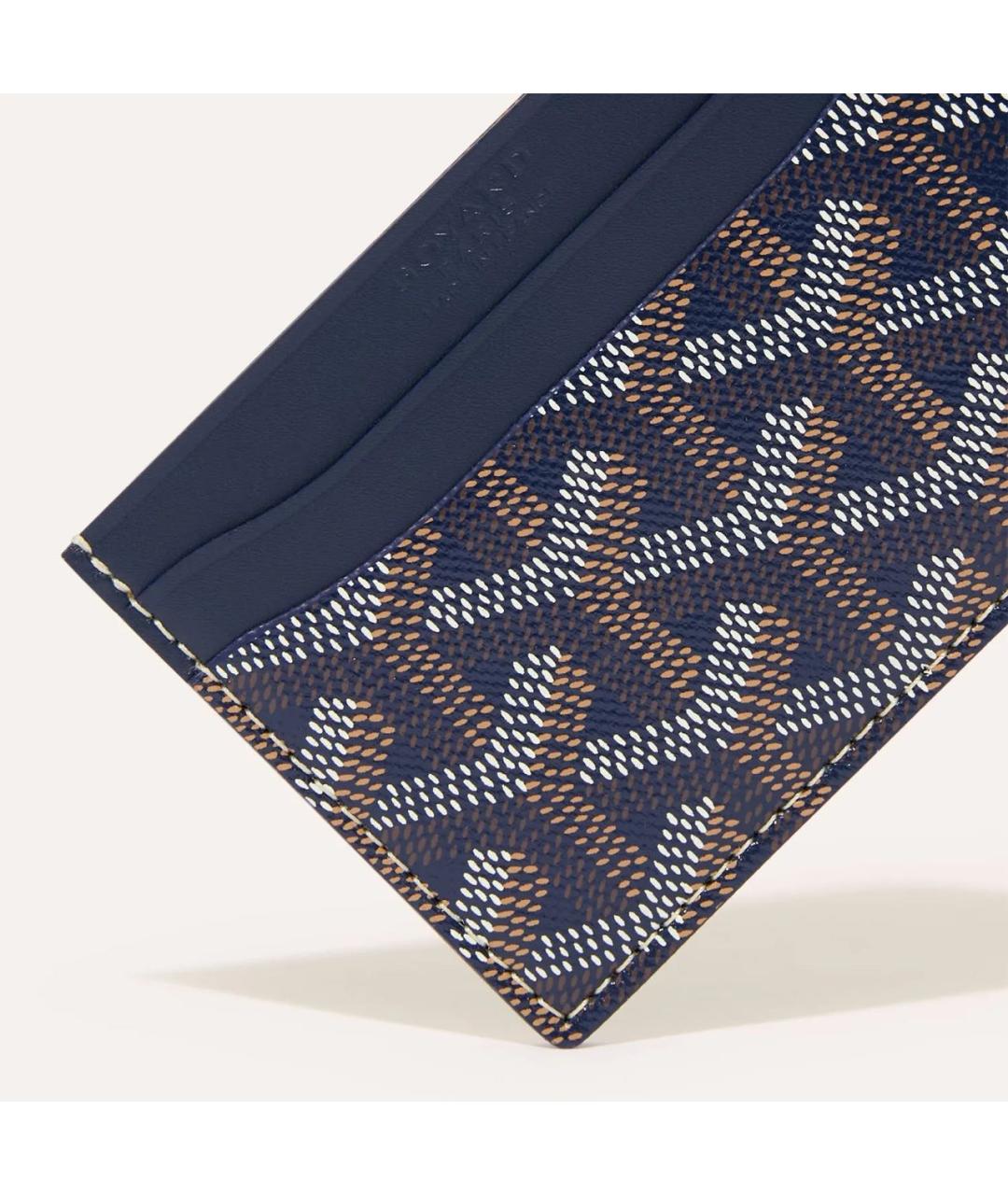 GOYARD Темно-синий кожаный кардхолдер, фото 2