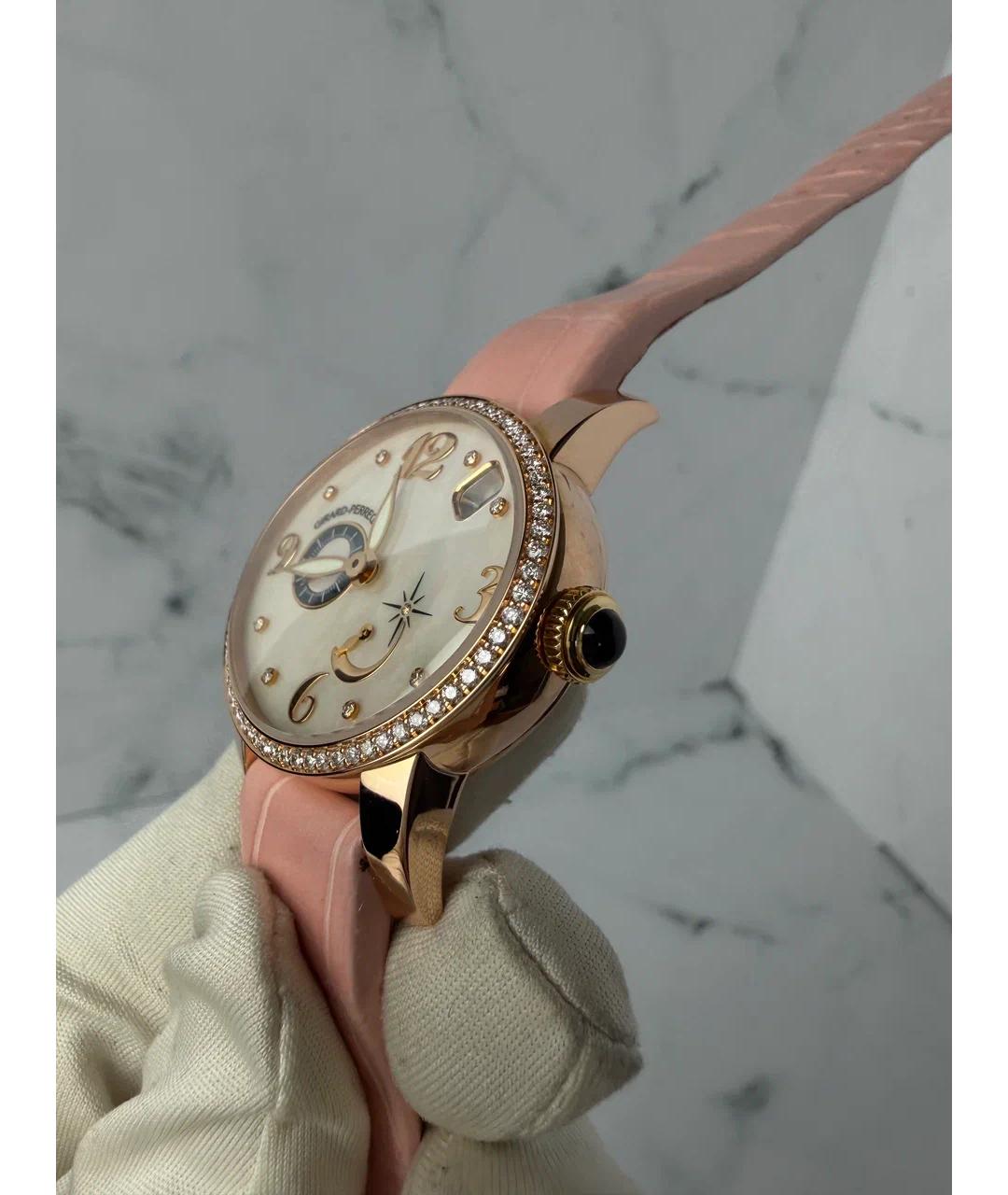 GIRARD PERREGAUX Белые часы из розового золота, фото 3
