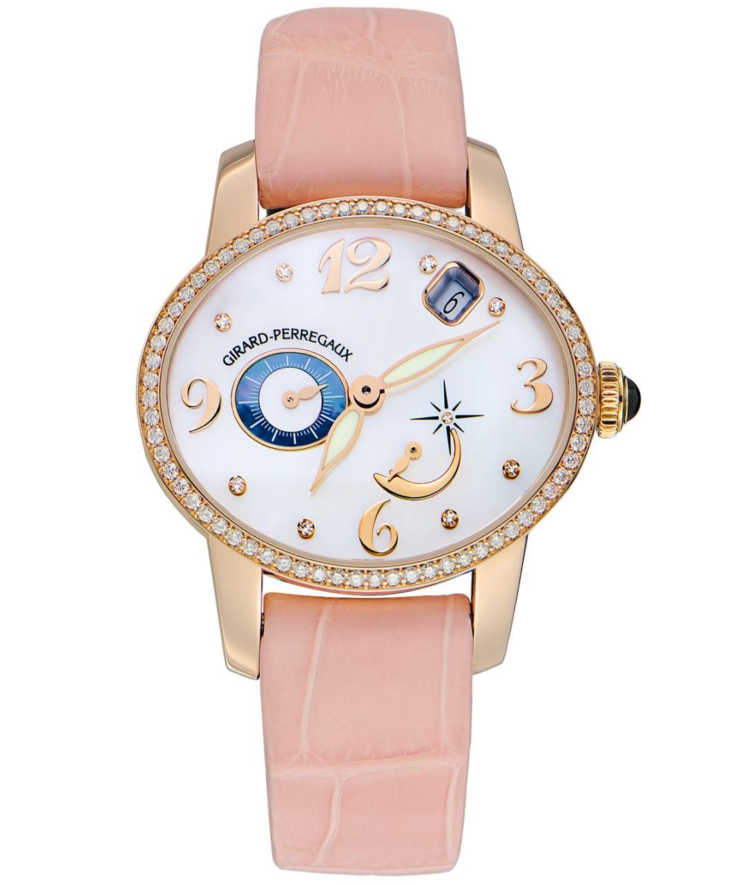 GIRARD PERREGAUX Белые часы из розового золота, фото 1