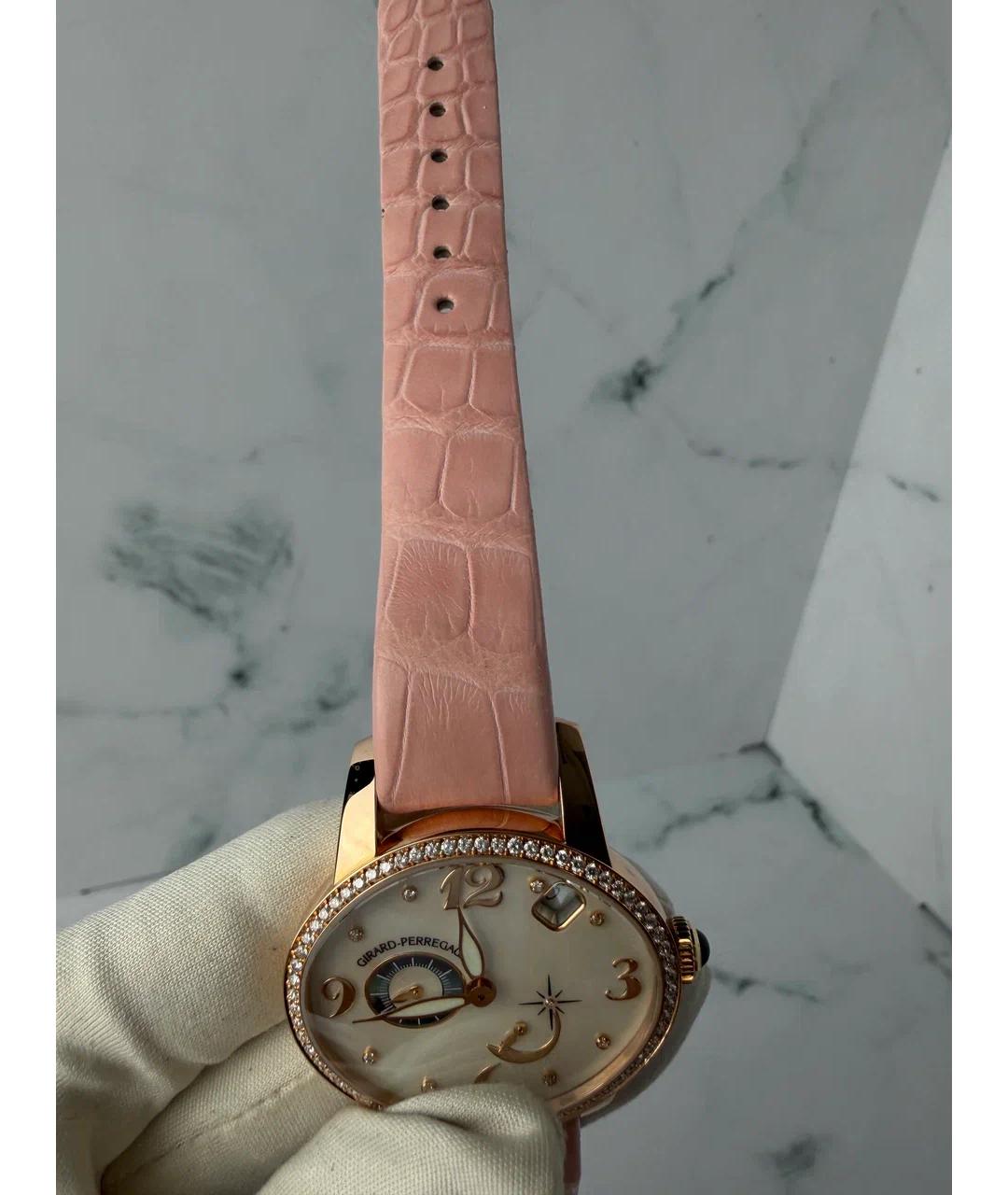 GIRARD PERREGAUX Белые часы из розового золота, фото 6