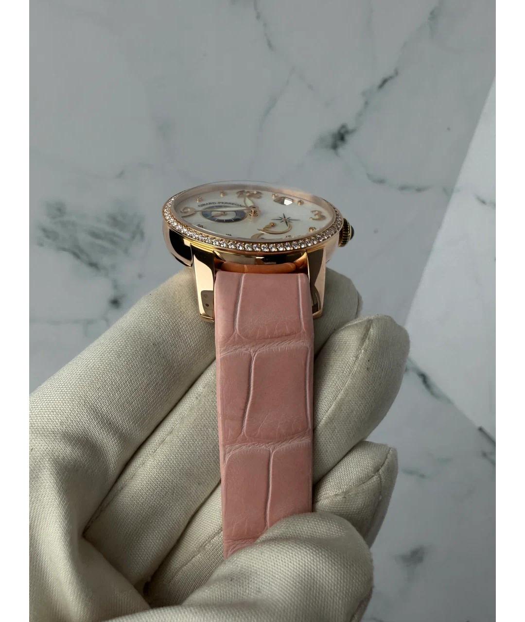 GIRARD PERREGAUX Белые часы из розового золота, фото 5