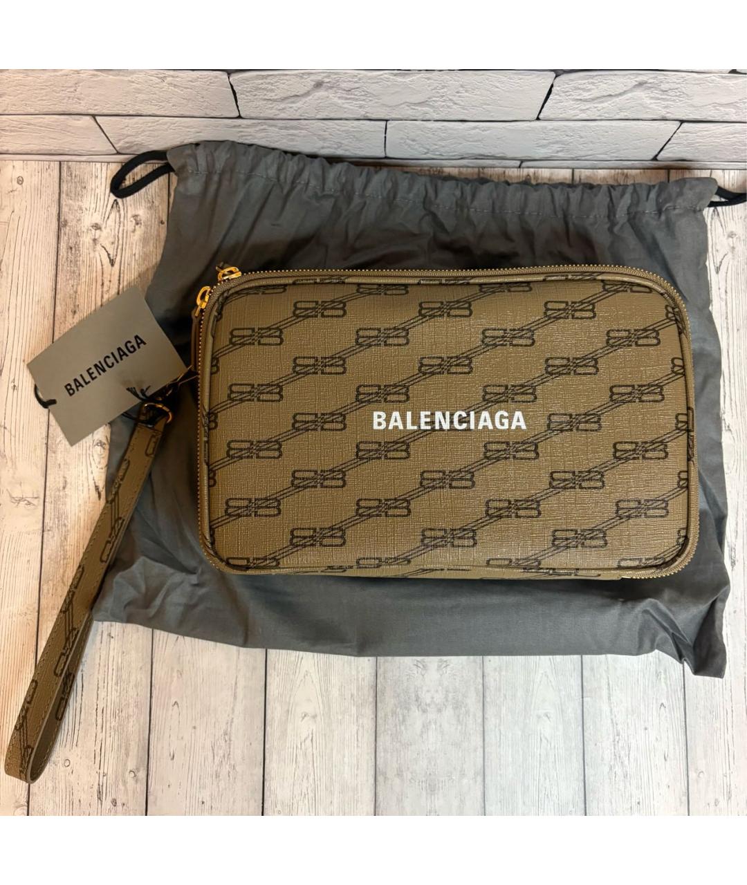 BALENCIAGA Коричневая барсетка, фото 9