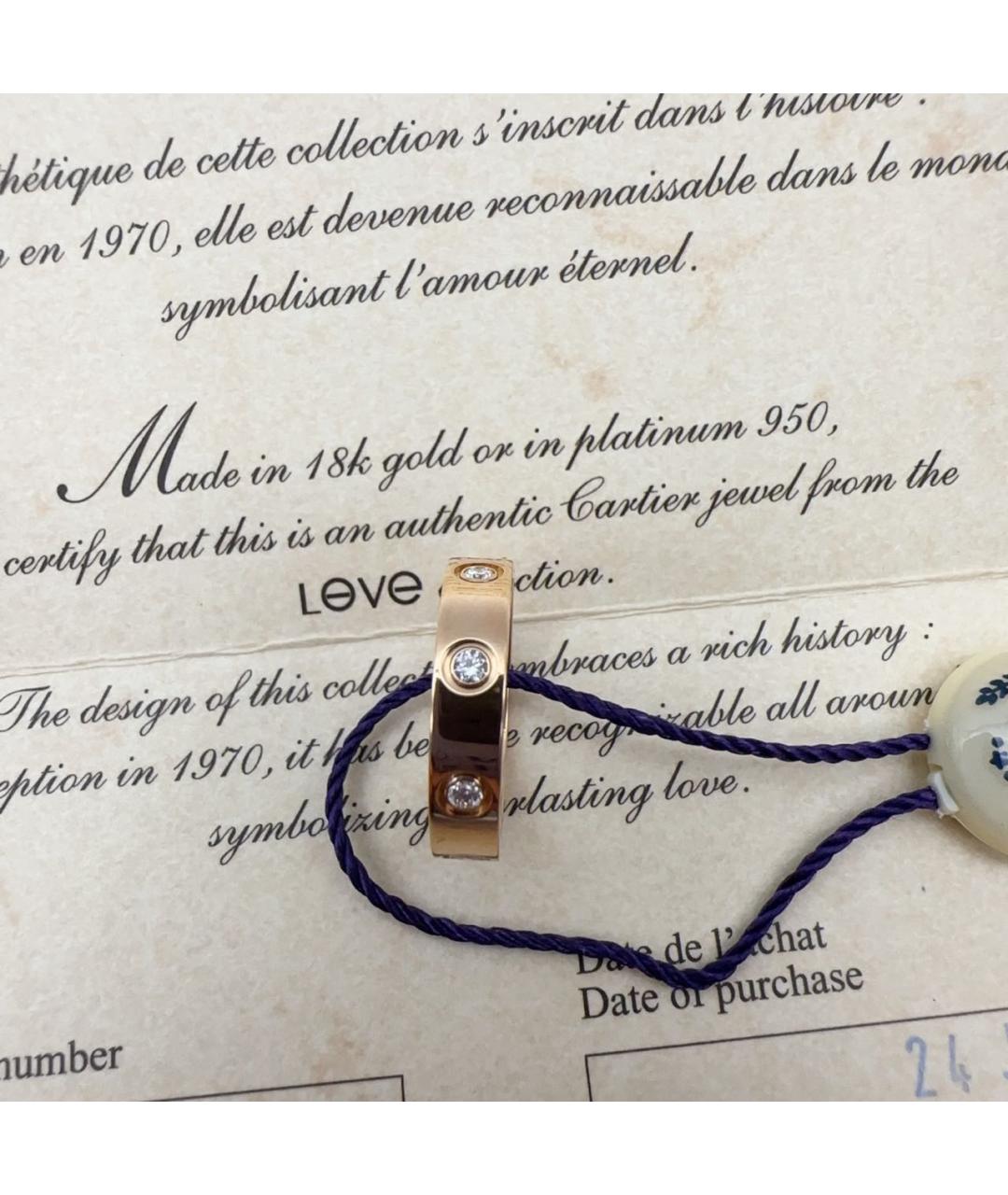 CARTIER Золотое кольцо из розового золота, фото 3