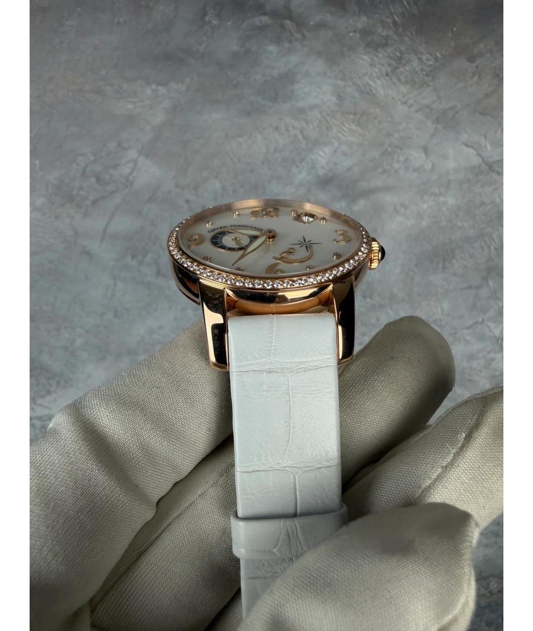 GIRARD PERREGAUX Белые часы из розового золота, фото 5