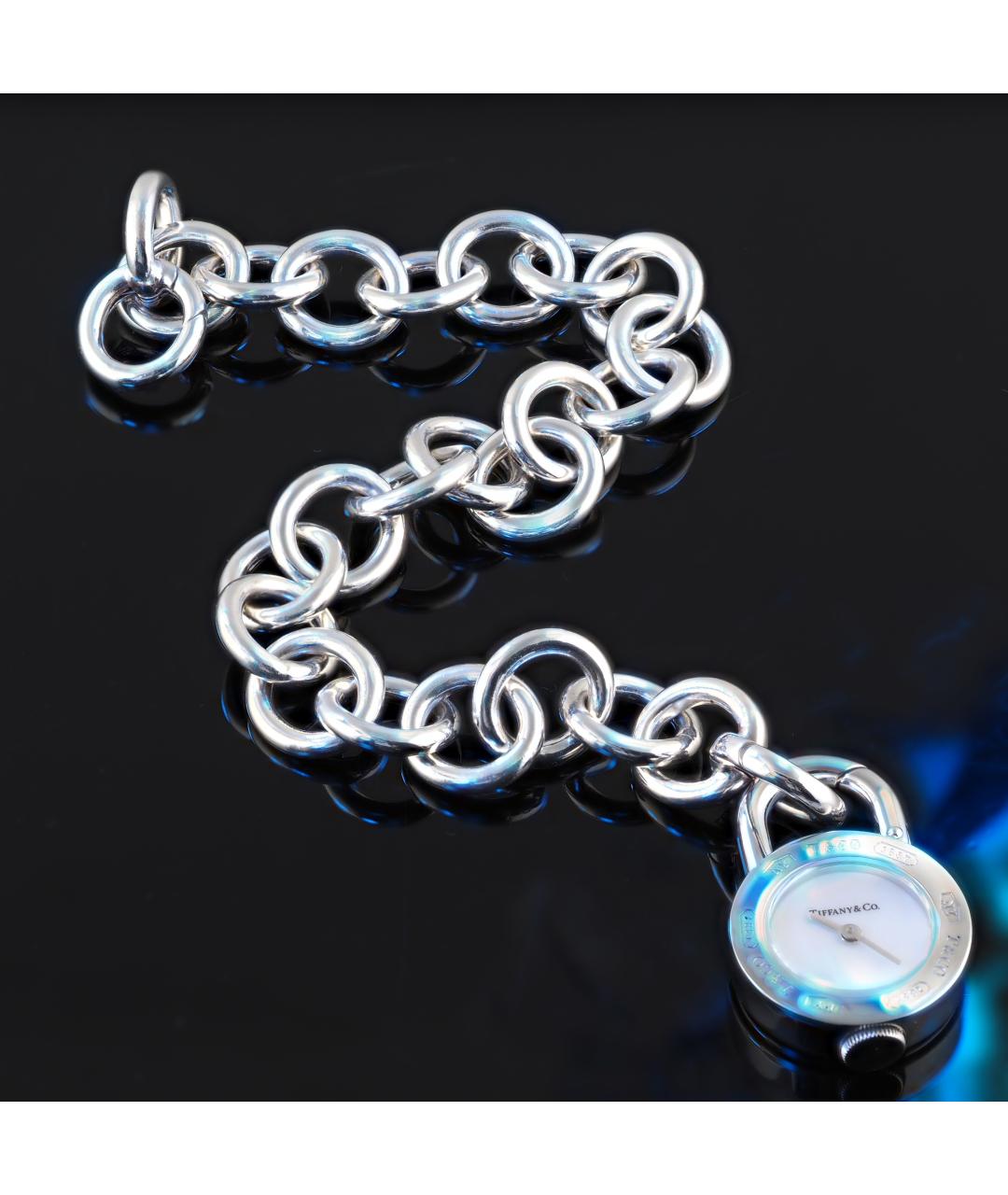 TIFFANY&CO Серебряные серебряные часы, фото 5