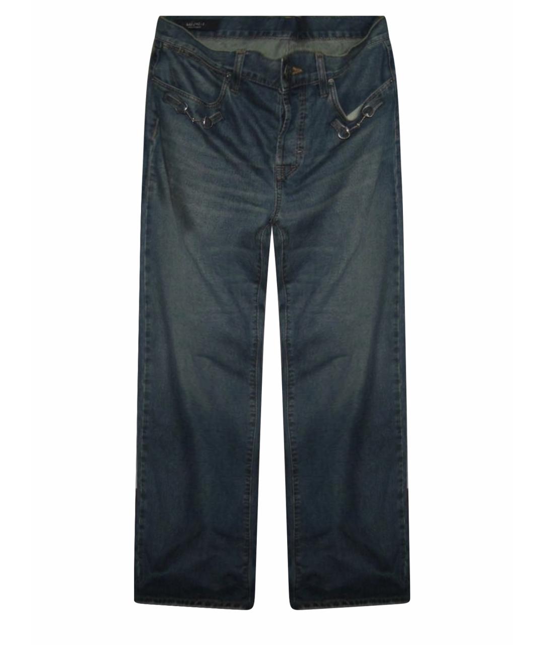 GUCCI Синие хлопковые джинсы, фото 1