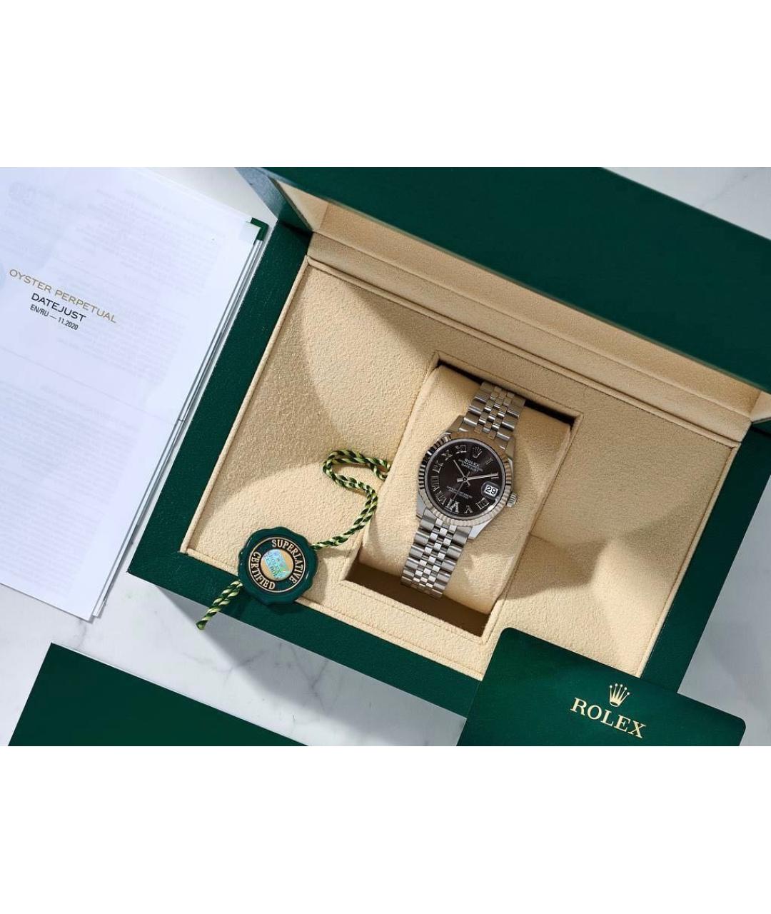 ROLEX Серебряные часы из белого золота, фото 2