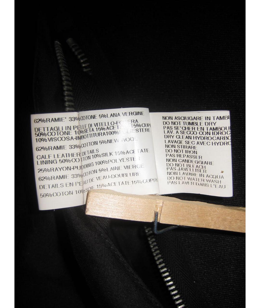 RICK OWENS Черная кожаная куртка, фото 7