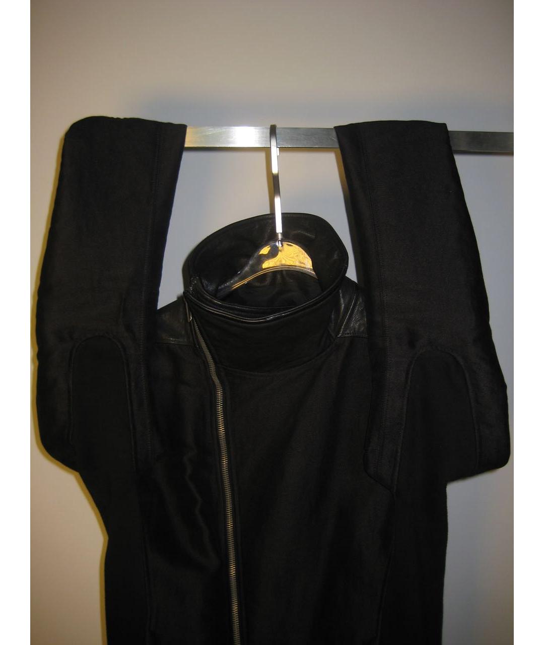 RICK OWENS Черная кожаная куртка, фото 5