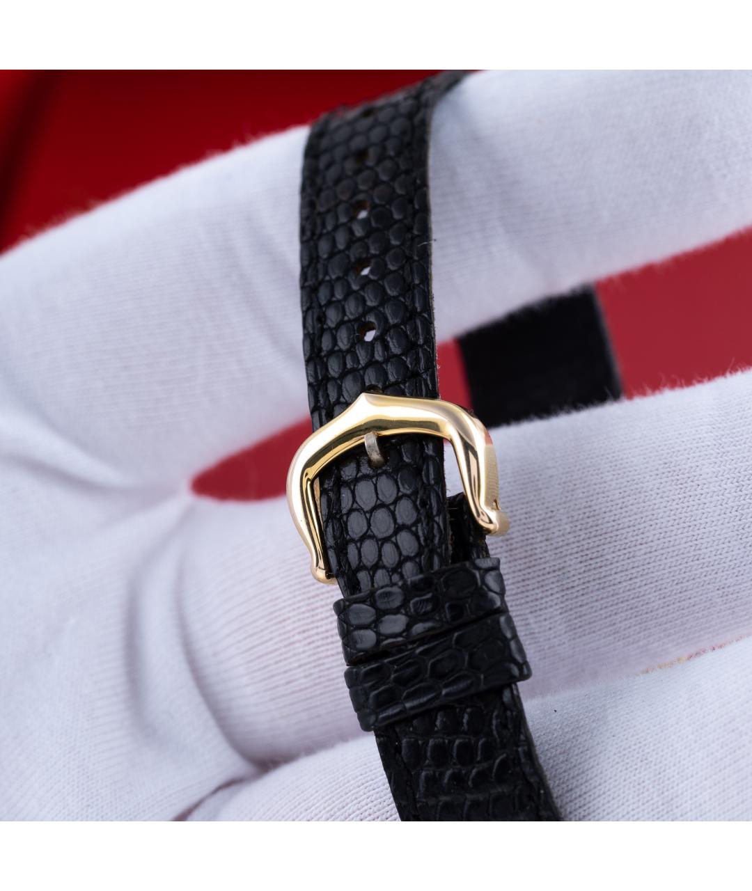 CARTIER Черные серебряные часы, фото 6