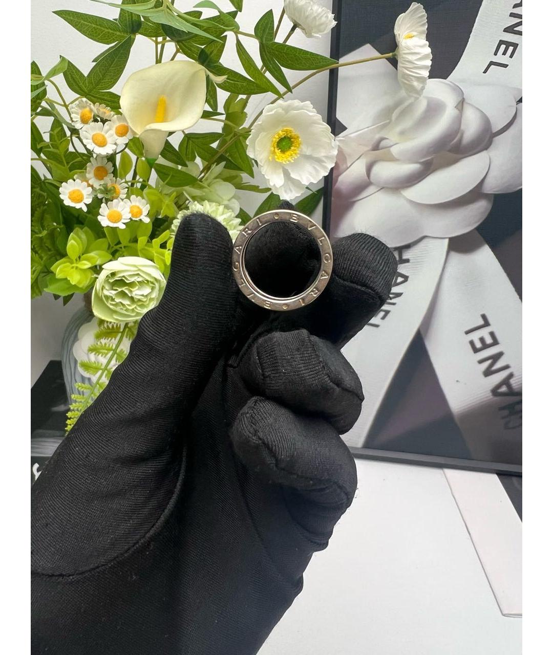 BVLGARI Серебряное кольцо из белого золота, фото 4