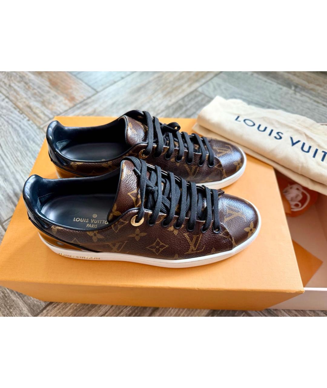 LOUIS VUITTON Коричневые кеды, фото 3