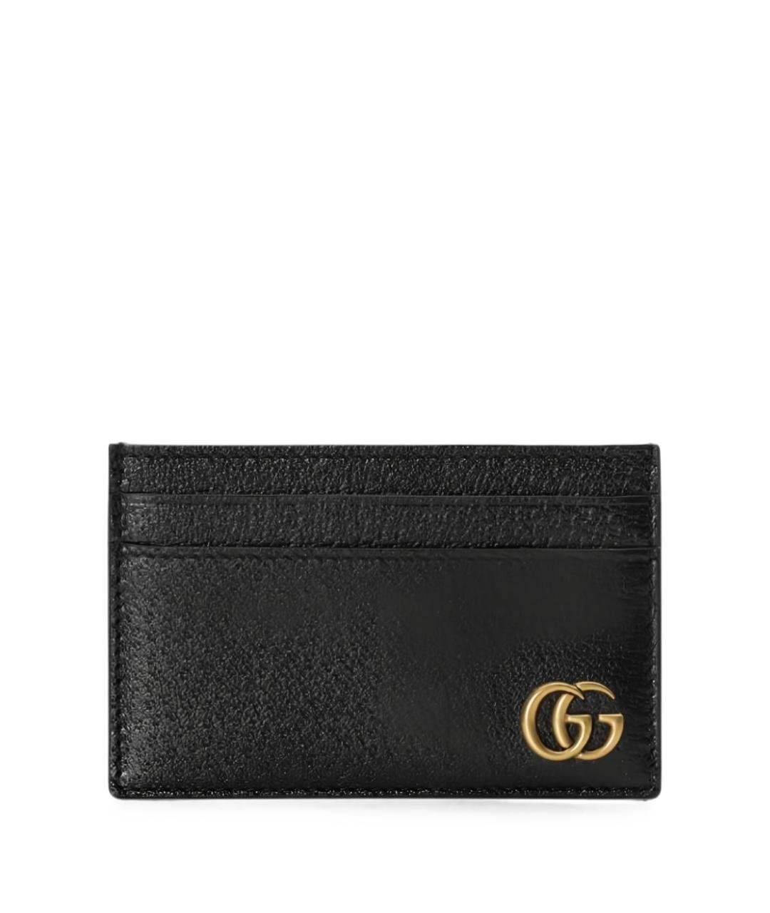 GUCCI Черный кожаный кардхолдер, фото 1