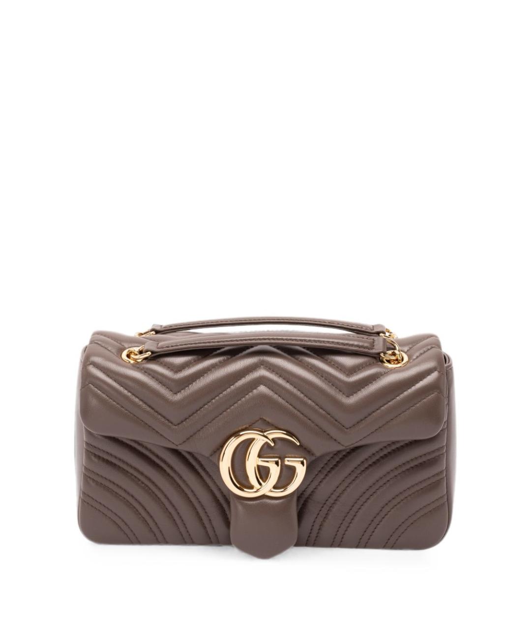 GUCCI Бежевая кожаная сумка через плечо, фото 1