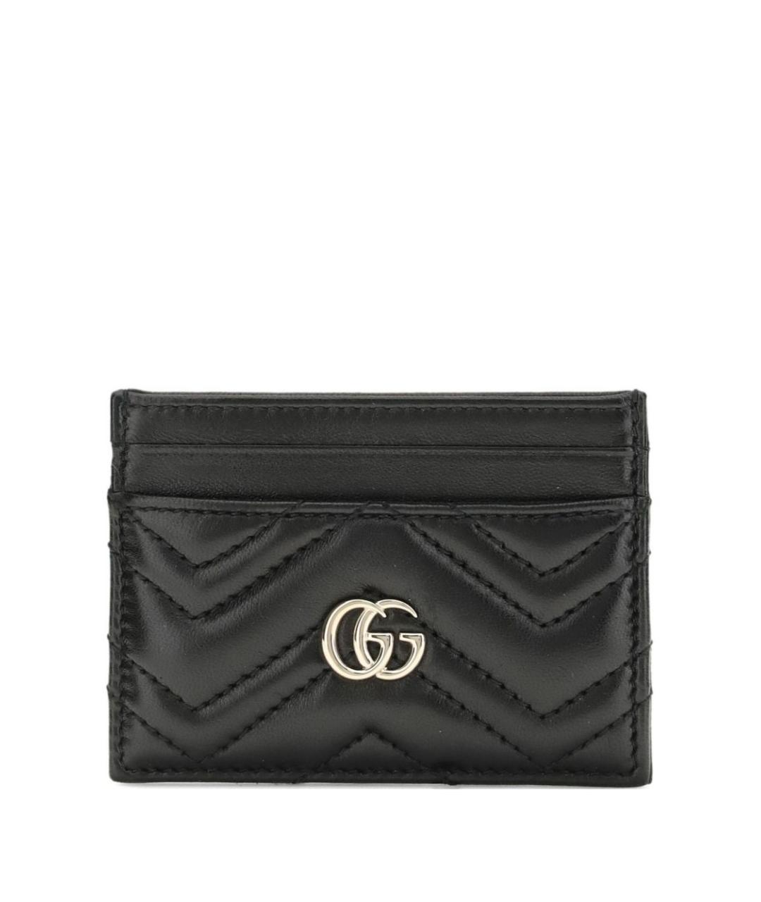 GUCCI Черный кожаный кардхолдер, фото 1