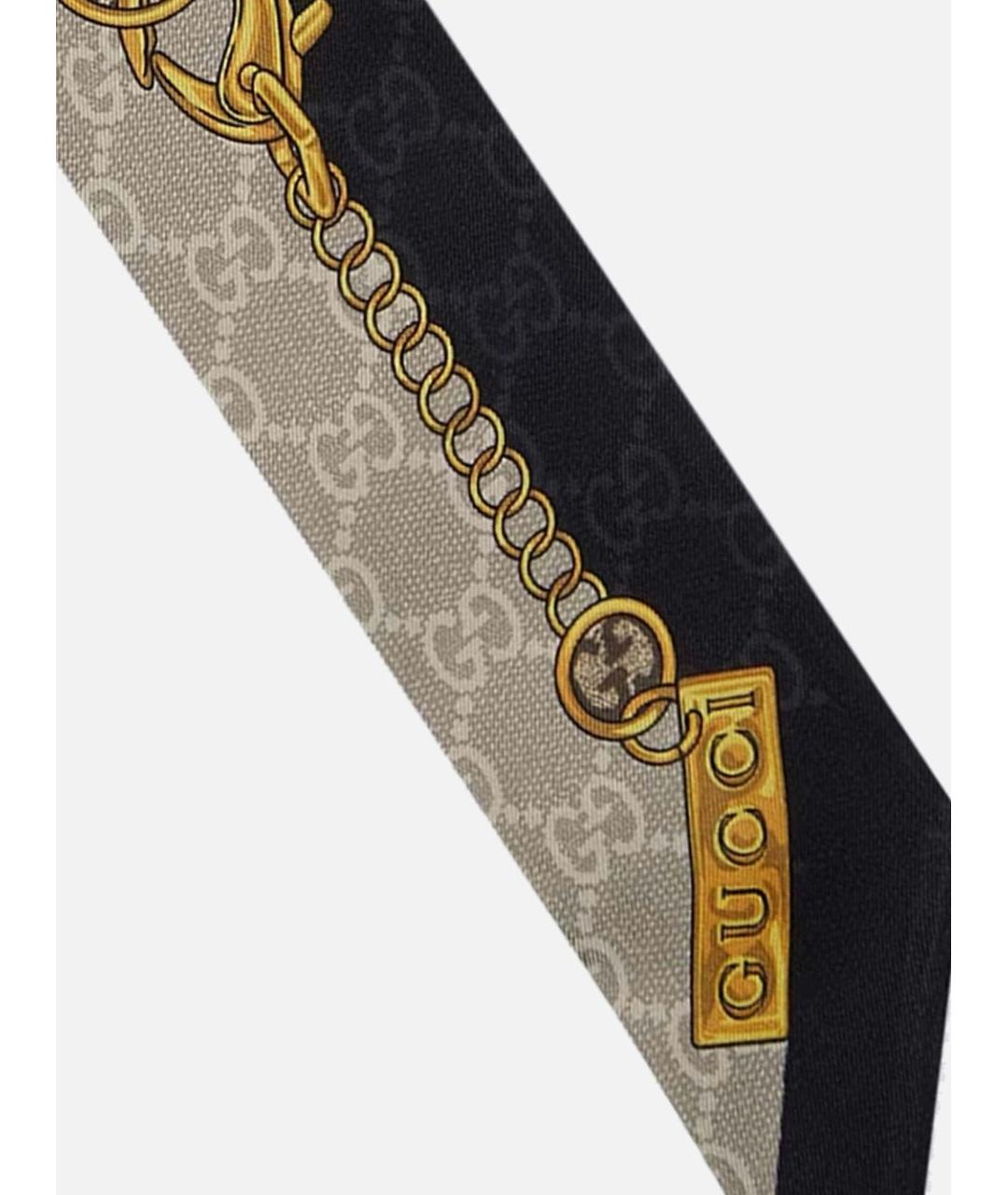 GUCCI Мульти шелковый шарф, фото 2