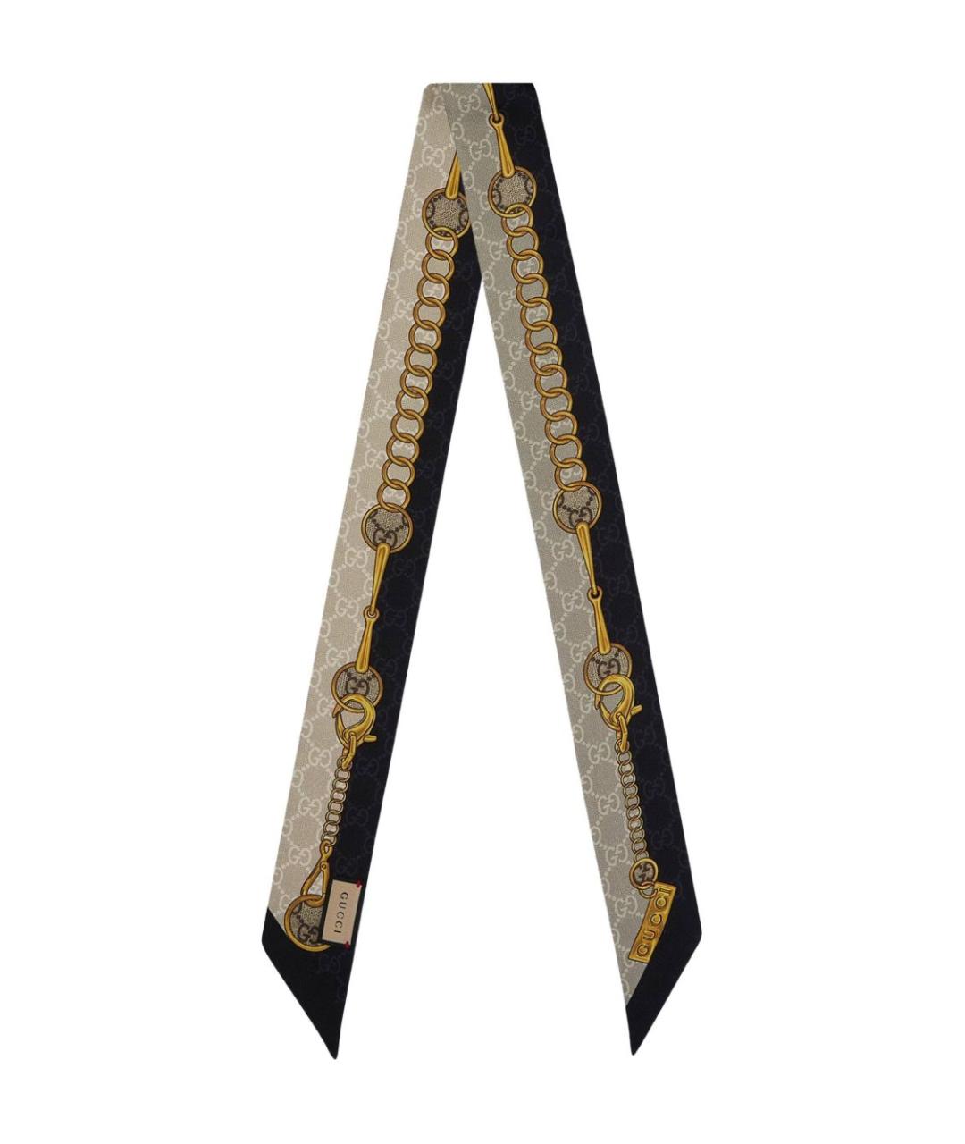 GUCCI Мульти шелковый шарф, фото 1