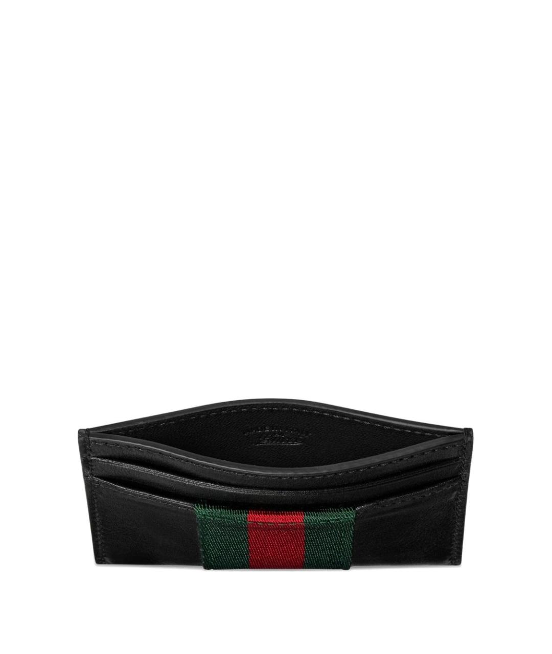 GUCCI Черный кожаный кардхолдер, фото 2