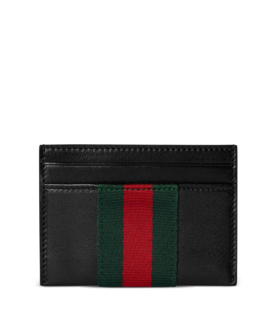 GUCCI Черный кожаный кардхолдер, фото 1