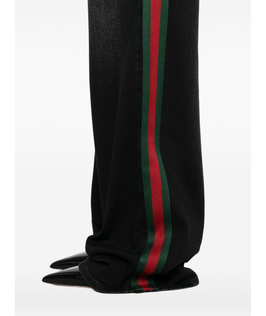 GUCCI Черные хлопковые прямые джинсы, фото 2