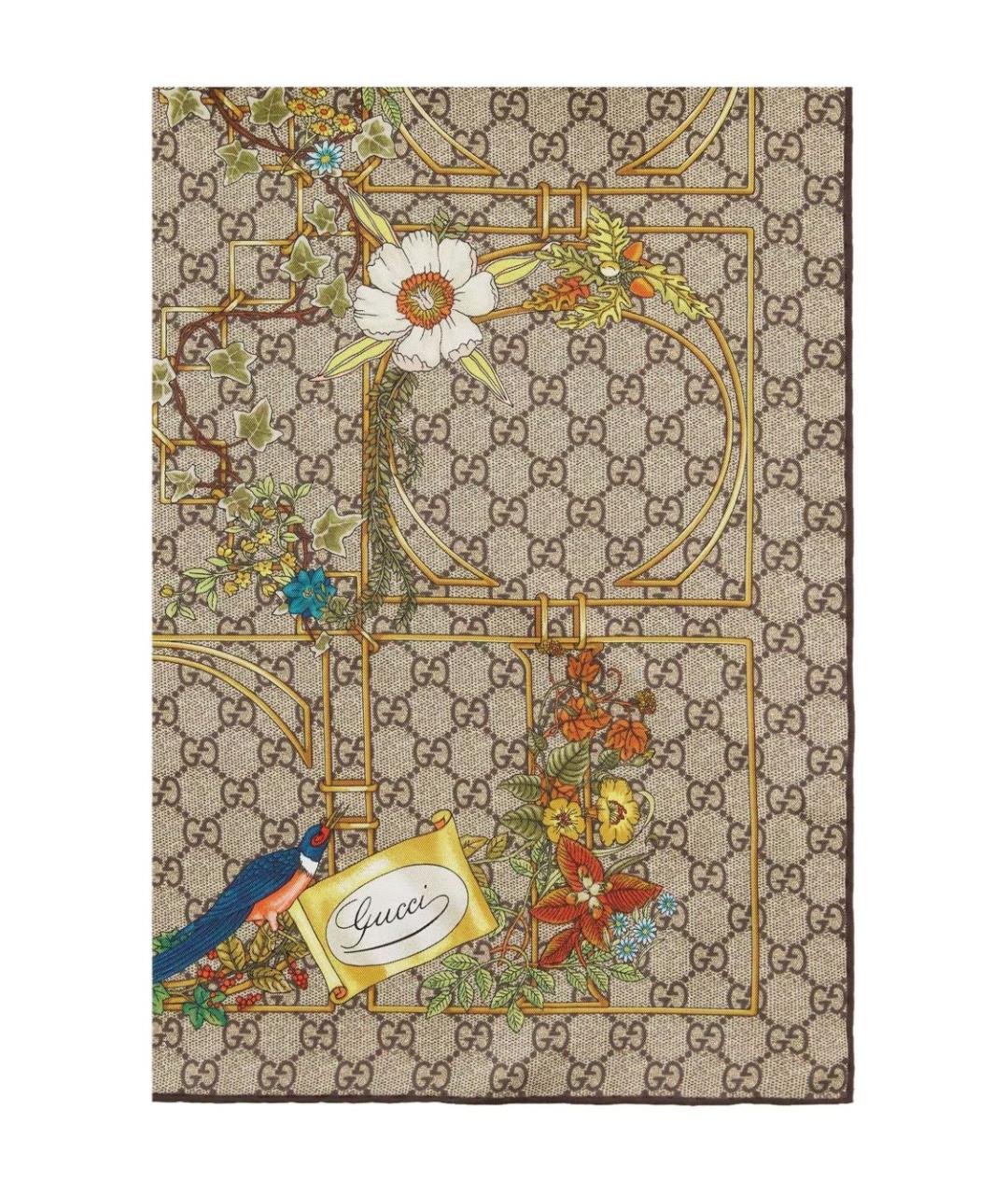 GUCCI Мульти шелковый шарф, фото 1