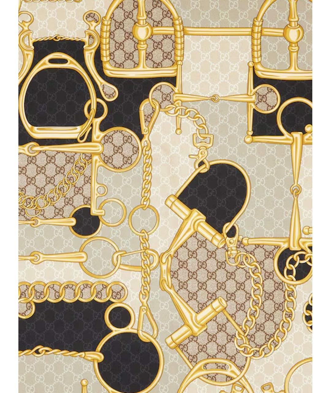 GUCCI Мульти шелковый шарф, фото 2