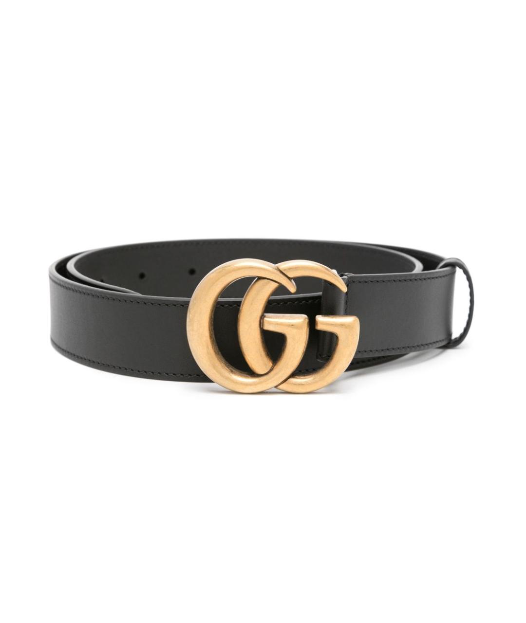 GUCCI Черный ремень, фото 1