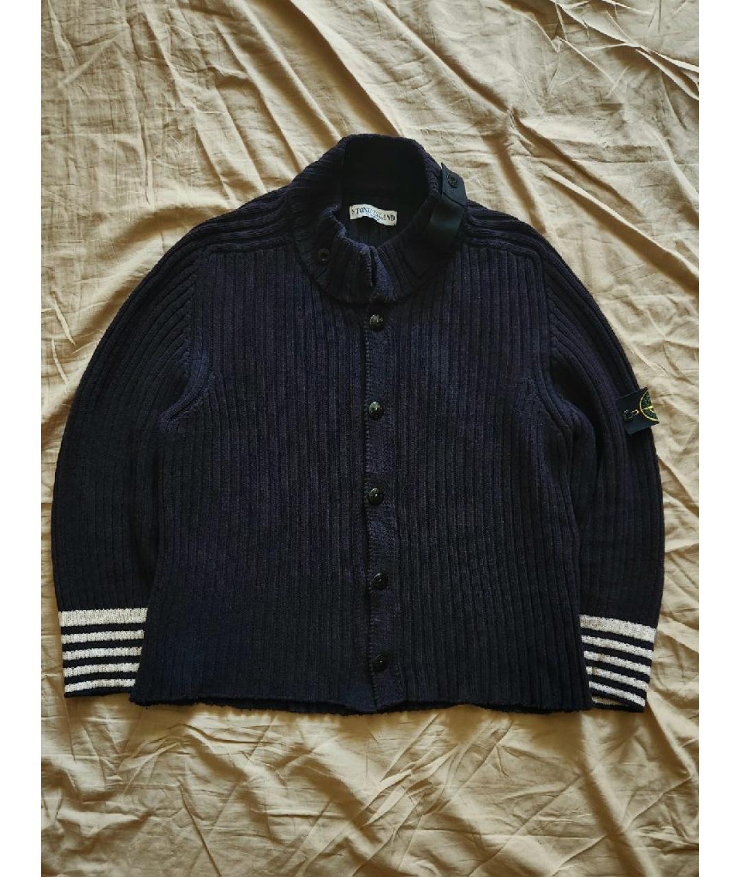 STONE ISLAND Черный хлопковый джемпер / свитер, фото 9