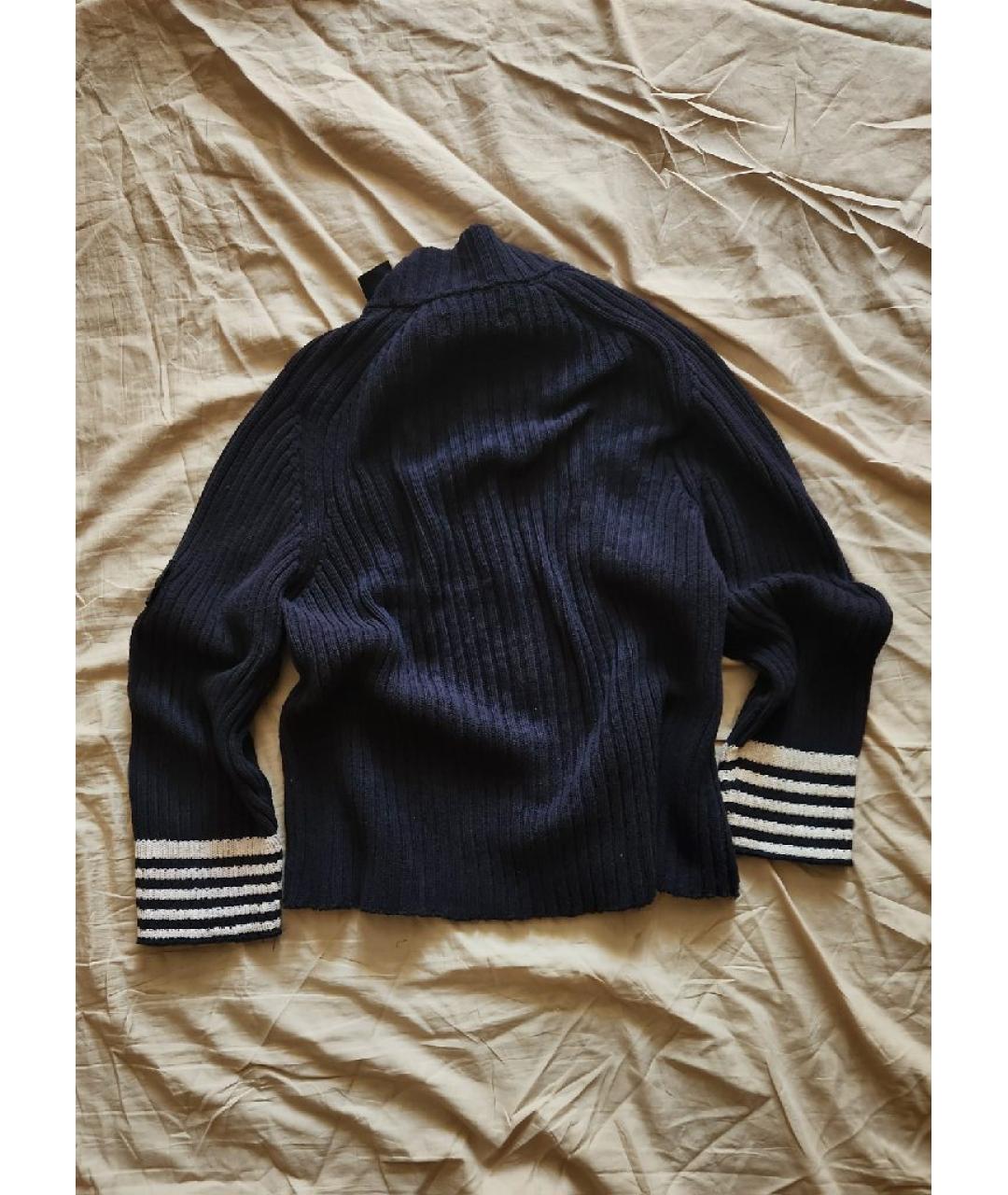 STONE ISLAND Черный хлопковый джемпер / свитер, фото 2