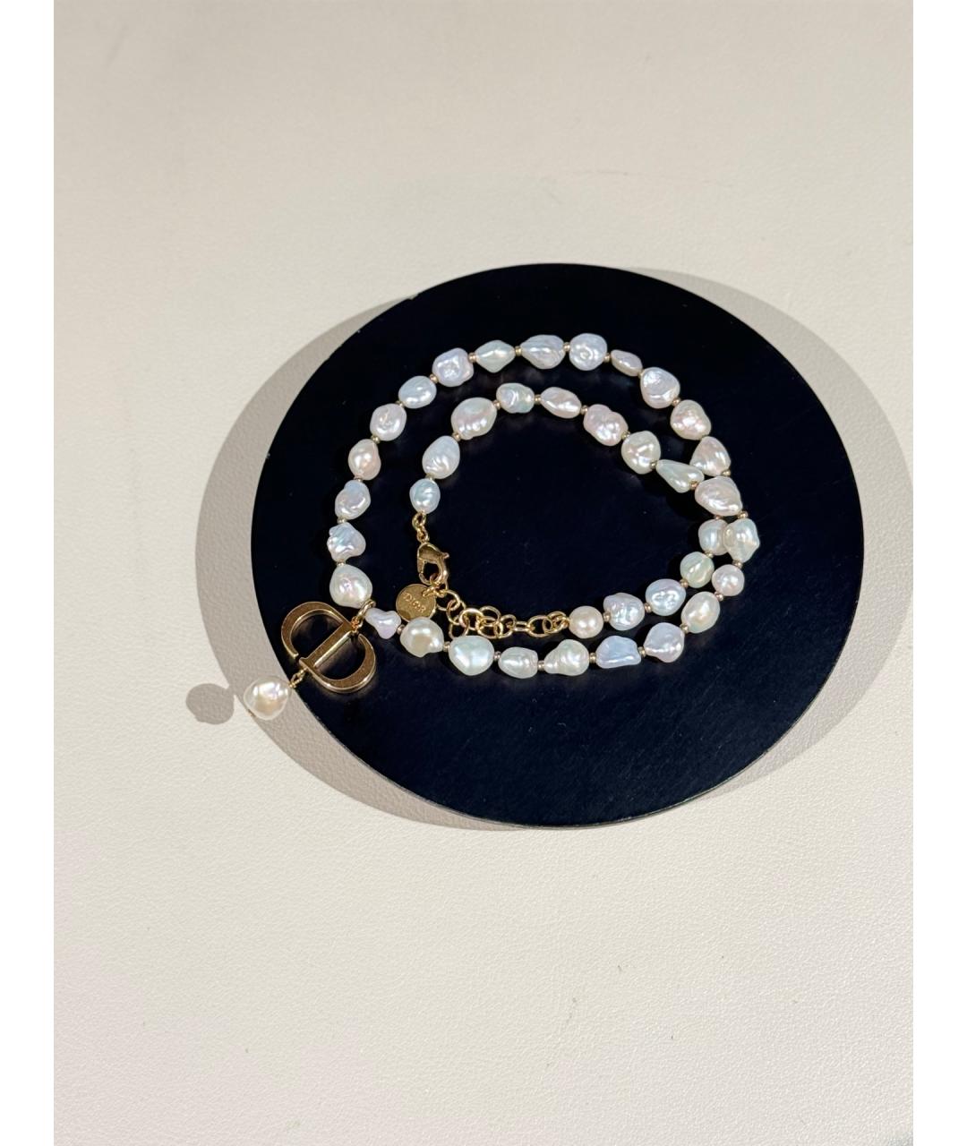 CHRISTIAN DIOR Белое колье, фото 2