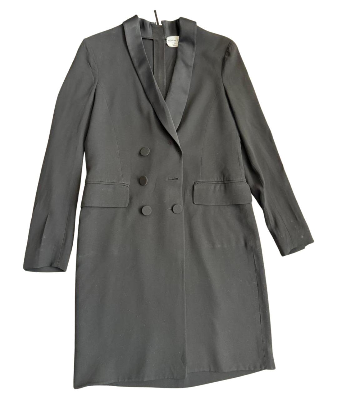 SONIA RYKIEL Черное вискозное платье, фото 1