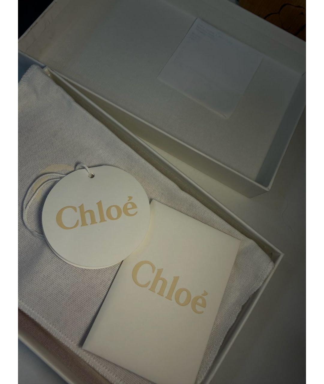 CHLOE Красный кожаный кошелек, фото 6